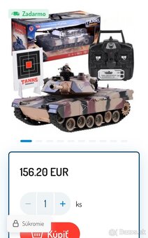 Tank na diaľkové US M1A2 1:18 - 6