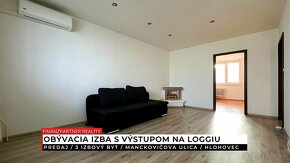 REZERVOVANÝ 3 izbový prerobený byt s loggiou, Manckovičova,  - 6