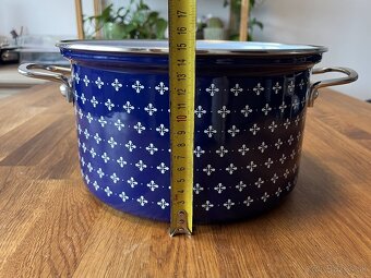 Sada hrncov vzor modrotlač - 6