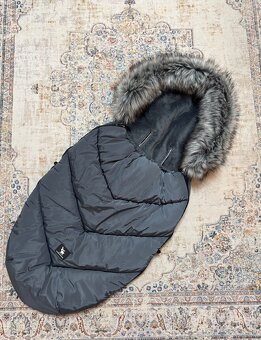 Set Zimný fusak s rukávom na ruky na kočík - 6