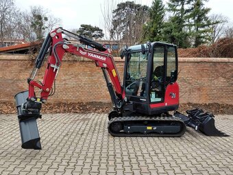 pasové rýpadlo Yanmar SV26 minibager + powertilt hlavica - 6