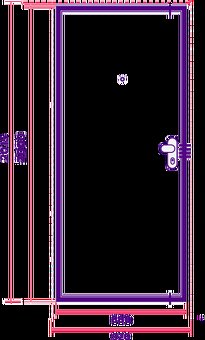 Protipoziarné bezpečnostné dvere SECUM FLAGMAN RC2 - 6