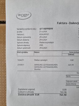 27" Samsung Odyssey OLED G6 - 6