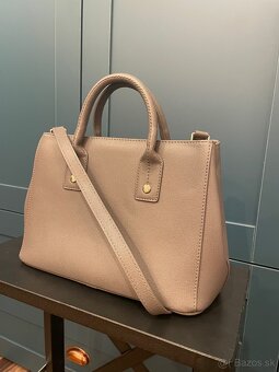 Sivá kožená kabelka Furla - 6