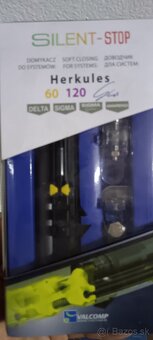 Herkules Glass Sada pre posuvné dvere 2000 mm; strieborná - 6