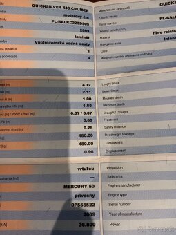 Predam kajutovu lod  Quicksilver 430 cruiser .10900 e - 6