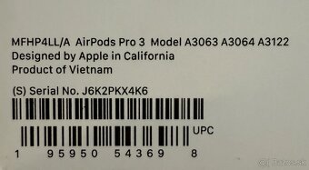 Nové Apple Airpods Pro 3. gen(možný odpočet DPH) - 6