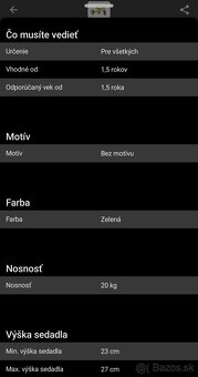 Nicko Drevené odrážadlo 2v1 mini farba:zelená - 6