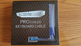 CableMod Pro Coiled Keyboard Cable / Light Blue - 6