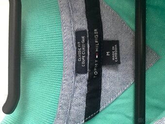 TOMMY HILFIGER originál azurove damske polotricko S/M - 6