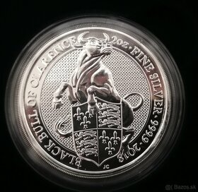 Strieborné mince séria Queen's beast - 6