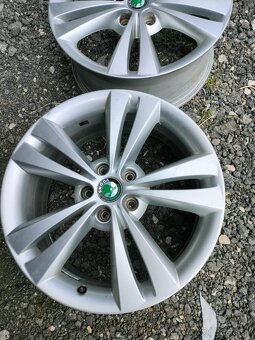 4ks alu disky orig. Škoda 5x112 R18 - 6