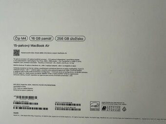 PREDAM/ VYMENIM NOVY MACBOOK AIR 15 M4 / 2 ROKY ZARUKA NA SK - 6