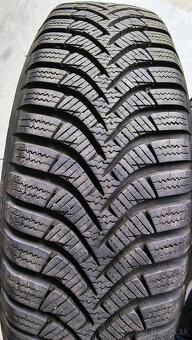 Predám plechove disky 5x100 R14 + zimne gumy hankook 165/70 - 6
