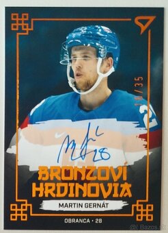 Hokejové kartičky HS 2022 BRONZOVÍ HRDINOVIA BLACK AUTO /35 - 6