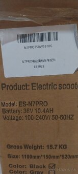 KOLOBEZKA ELEKTRICKA NOVA - 6