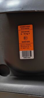 Predám autosedačku BRITAX RÖMER King 9-18kg - 6