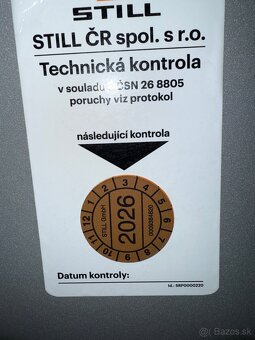 ✳️El. vysokozdvižný vozík Still RX 60-60 TOP STAV 2106 mth✳️ - 6