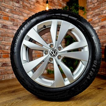Alu R18 5x112 orig. VW ID.3 + zimné 215/55R18 TOP STAV - 6