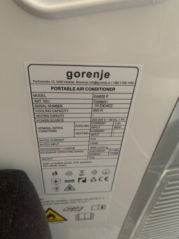 Gorenje prenosná/mobilná klimatizácia KAM26 P - 6
