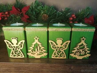 Drevený svietnik na čajovú sviečku - 6