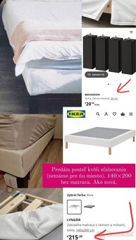 Predám pošteľ IKEA -TOP stav - 6