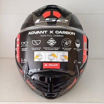 Silniční překlápěcí přilba LS2 ADVANT X CARBON FUTURE II - 6
