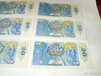 BANKOVKY 20 KČS 1988, OBĚ VYDANÉ SÉRIE - 6