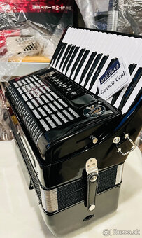 Nový akordeón Beltunica Vivaldi- DE LUXE 96 basový- krásny z - 6