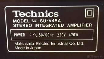 Spickovy 420W zosilnovac TECHNICS SU-V45 ClassAA JAPAN, AZ37 - 6