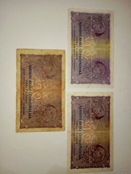 BANKOVKY 10 KČS 1927, RŮZNÉ SÉRIE, VŠE NEPERFOROVANÉ - 6