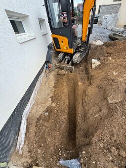 Zemné práce minibager + pásový vyklápač - 6