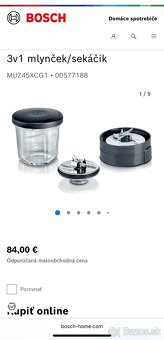 Bosch MUZ45XCG1 Multimlynček 3v1 kuchynský robot mum - 6