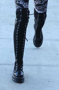 luxusné vysoké  čižmy - pravá koža - 6