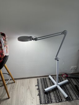 Kozmetická lupa lampa + statív, biela - 6