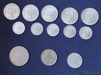 Zbierka mincí - Tunisko, Taliansko, Kanada, striebro ostrovy - 6