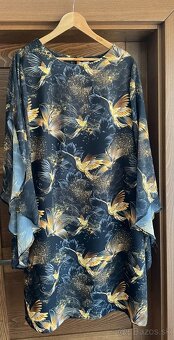 Elegantne Šaty Dara fashion zlaté kolibríky - 6
