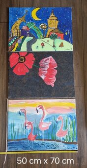 Ručne maľované obrazy na plátno - 6