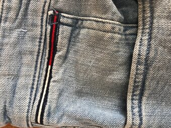 TOMMY HILFIGER originál jeansove/capri nohavice L/XL - 6