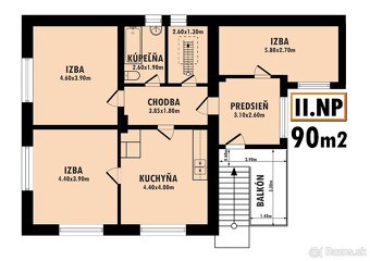 Rodinný dom SVIDNIČKA, 3x izba, 2 podlažia, pozemok 2.422 m2 - 6