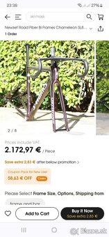 Najľahší tarmac sl8 6,45kg - 6