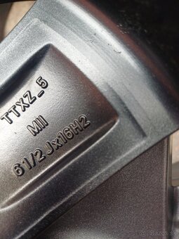 hlinikové disky-Vw/Skoda/Seat,---61/2Jx16-ET-48--5x112 - 6