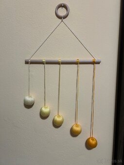 Montessori Gobbi Mobile – ručne vyrobený záves pre bábätká - 6