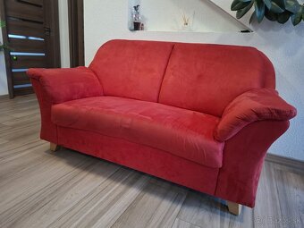 Cervena sedacia suprava 3+2+1+taburetka - 6