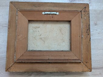 Starožitný obraz v ráme - 6