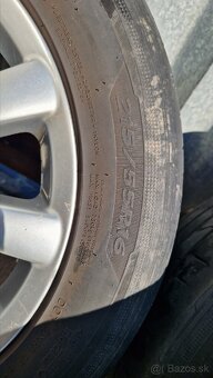ALU disky, predám letnú sadu vw sharan 215/55 R16 xl - 6