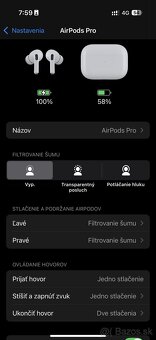 Predám originálne slúchadlá Apple Airpods PRO 1 gen - 6