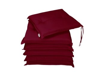 6 x poduška 43 x 39 x 5 cm krémová červená zelená sivá - 6