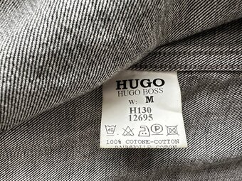 Pánska,kvalitná,džínsová bunda HUGO BOSS - veľkosť M - 6