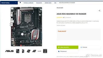Herní doska ASUS ROG MAXIMUS VIII RANGER, Z170, socket 1151 - 6